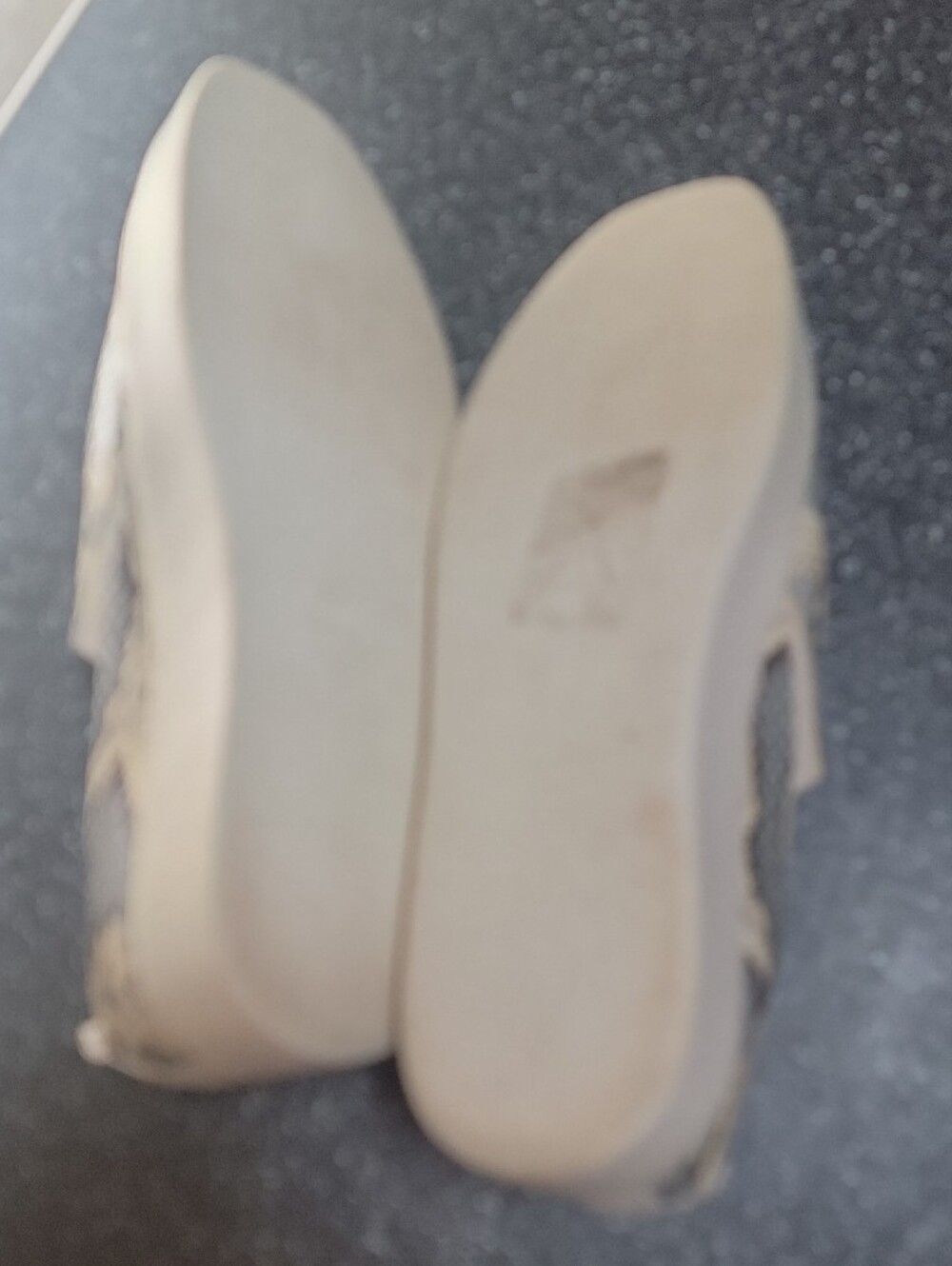 Vince Snake-Print Slip-On Flats in Beige and Gray - Picture 8 of 8